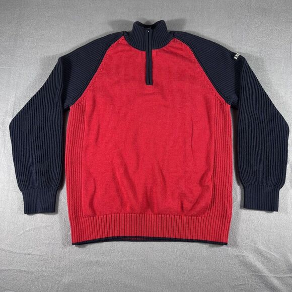 Nautica Sweater Mens 2XL Red‎ NJ-99 Long Sleeve Outdoor Stretch Mock Neck Casual - Picture 1 of 9